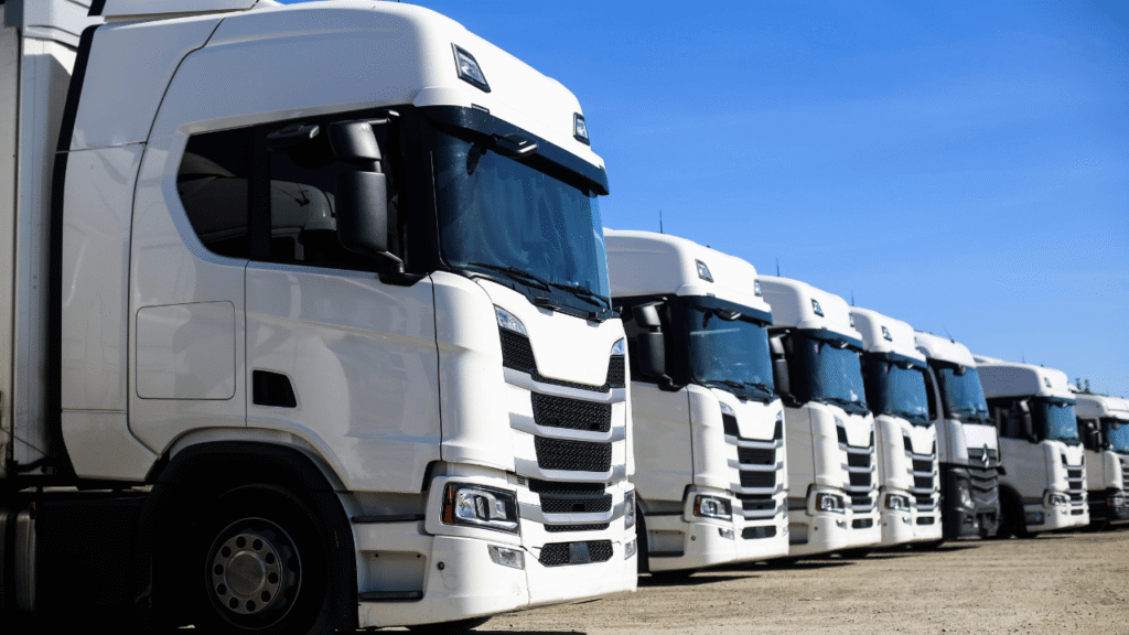 Compliance strategy for growing fleets with a lineup of commercial trucks ready for expansion and standardized operations.”